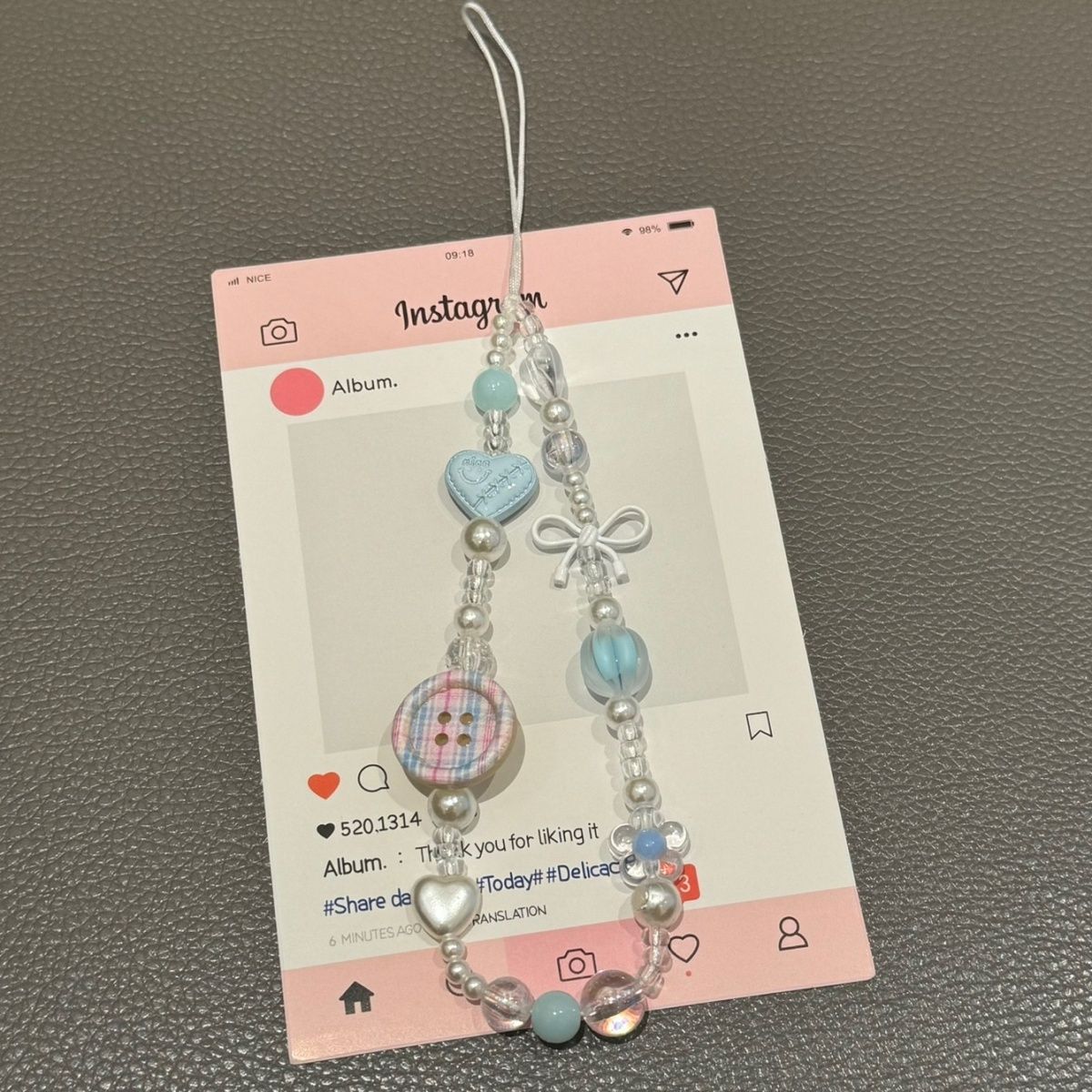 Beaded Phone Lanyard Strap