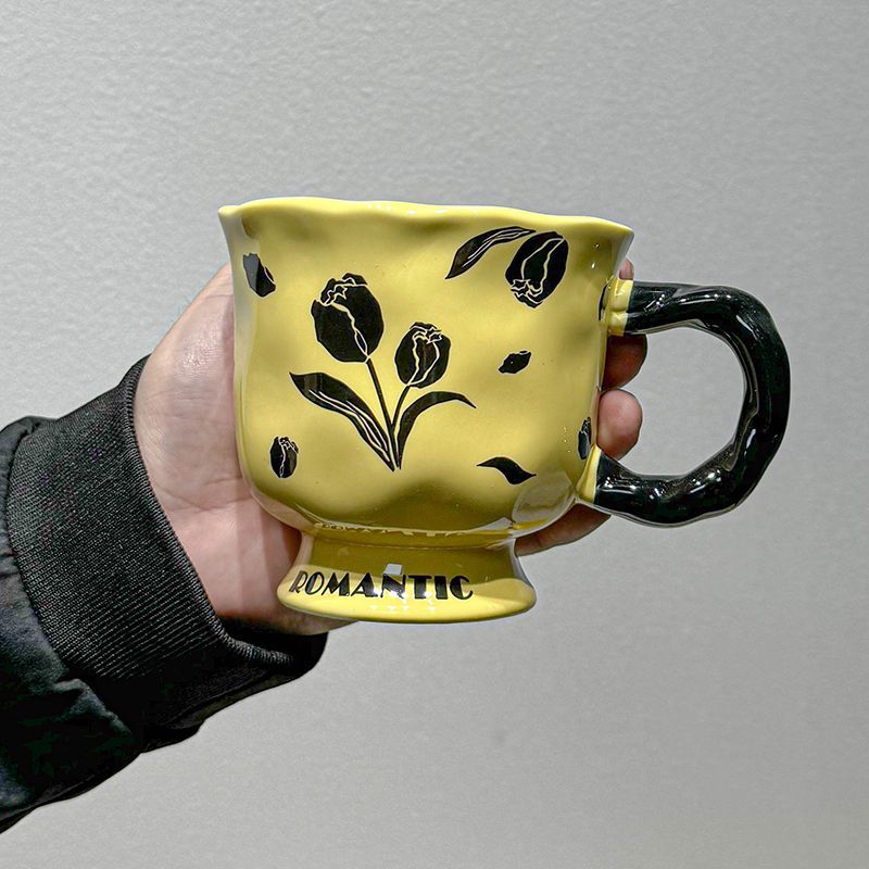 Chinese Ceramic Flower Mug - Modomu