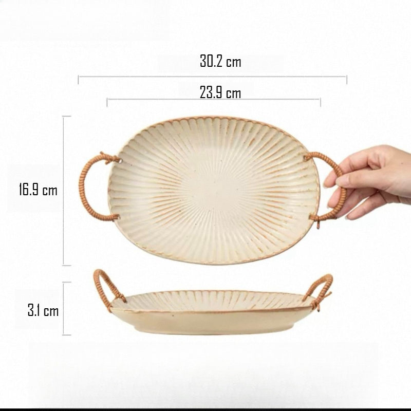 Oval Ceramic Serving Plate