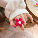 Flocking Heart Pearl Ring - Modomu