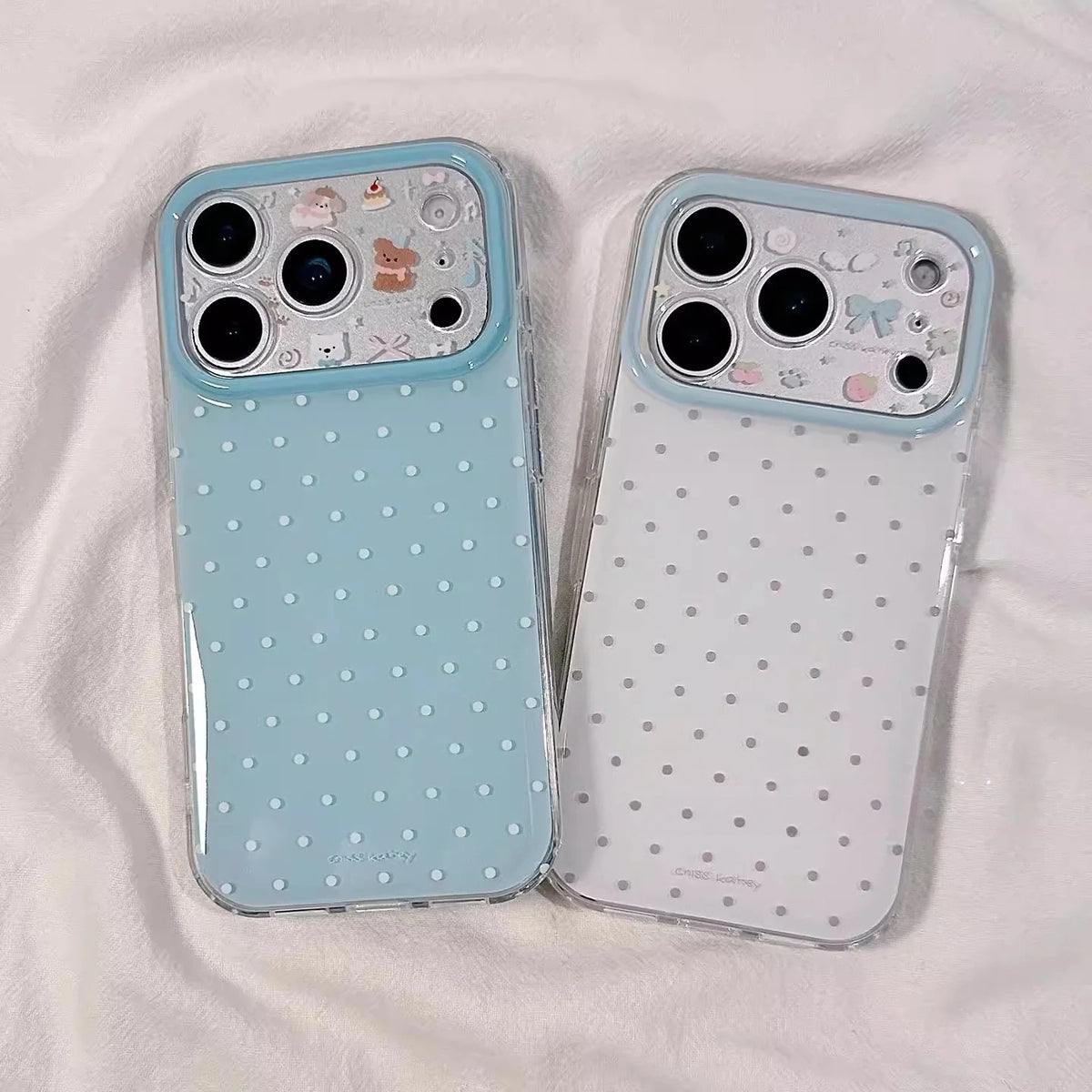Polka Dot Double Layer iPhone Case
