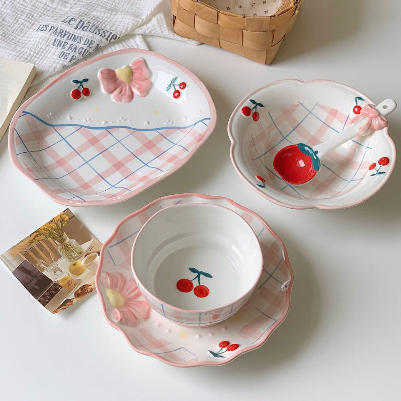 Ceramic Salad Plate With Underglaze - Modomu