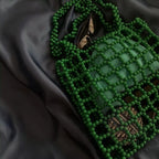 Hollow Beaded Shoulder Bag