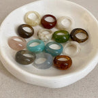 Geometric Resin Statement Ring