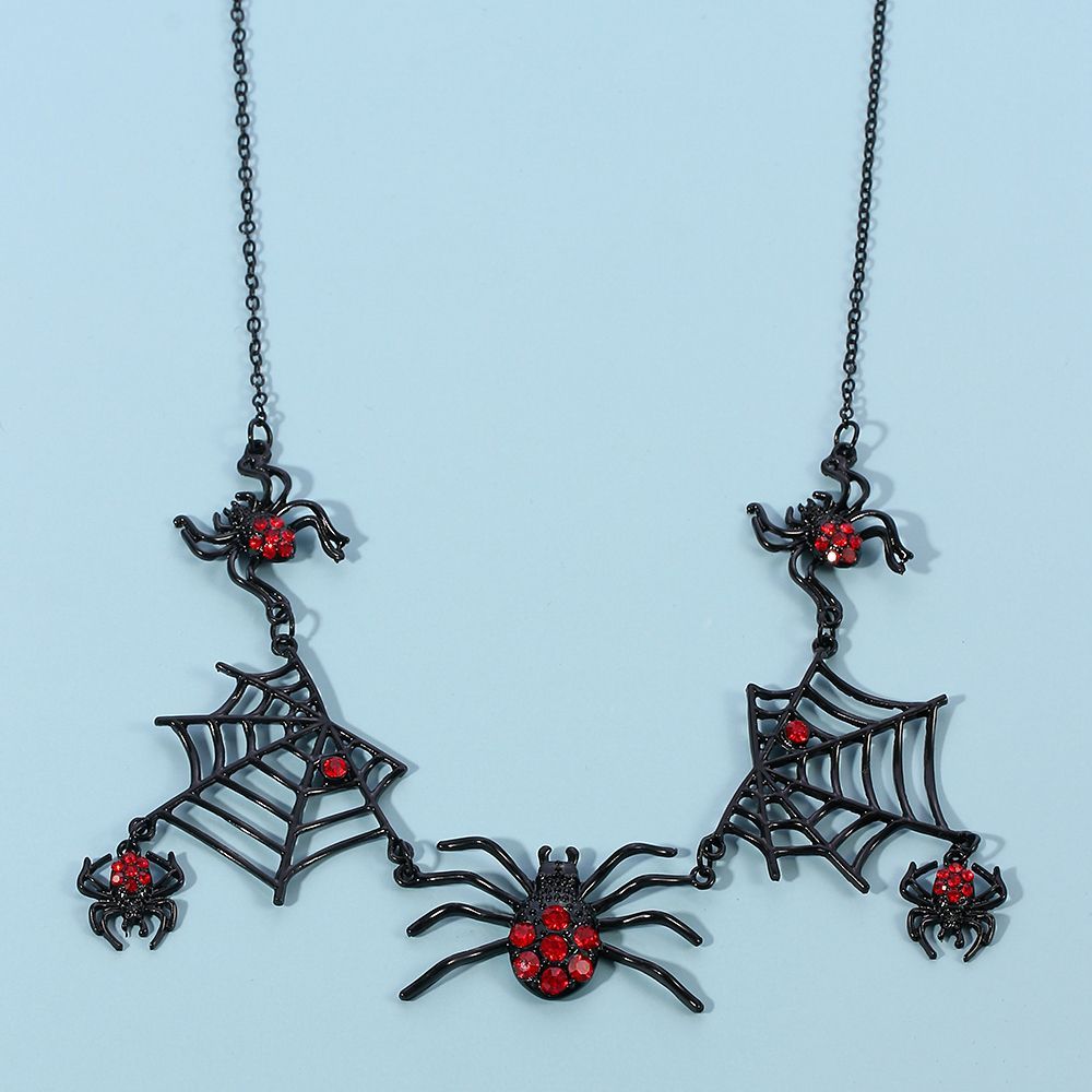 Spider Web Statement Necklace