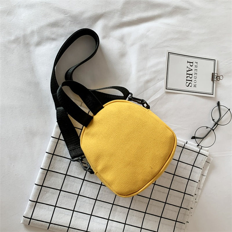 Canvas Flap Crossbody Bag