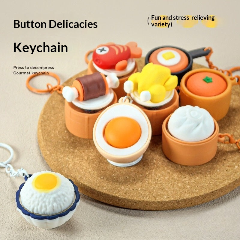 Miniature Food Press Button Charm