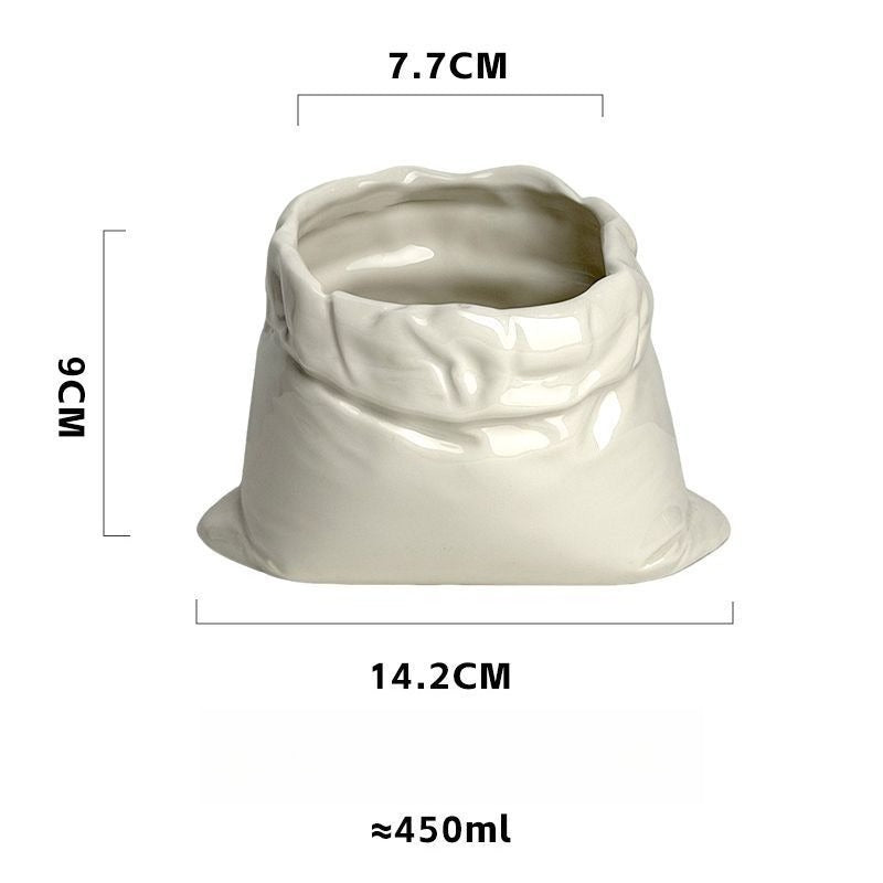 Irregular Tall Ceramic Coffee Mug