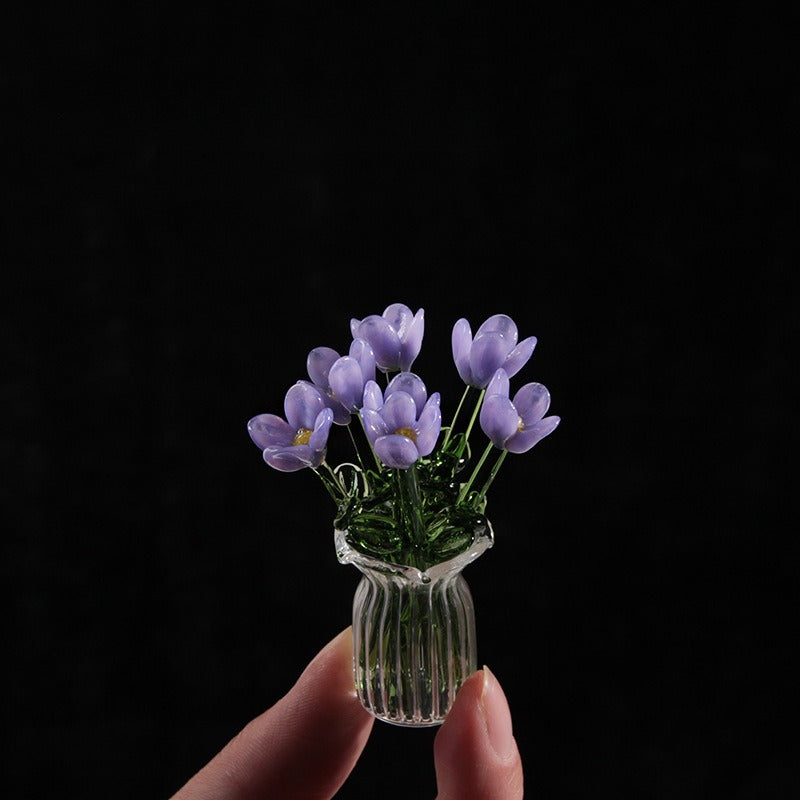 Handmade Glass Flower Arrangement