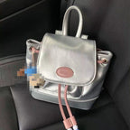Glossy Flap Backpack