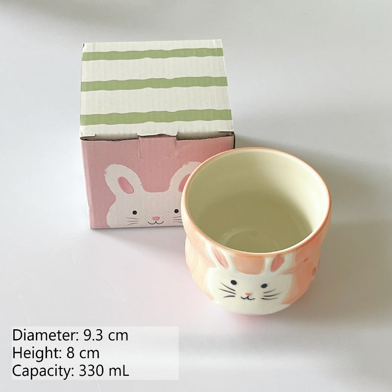 Cute Rabbit Ceramic Rice Bowl - Modomu