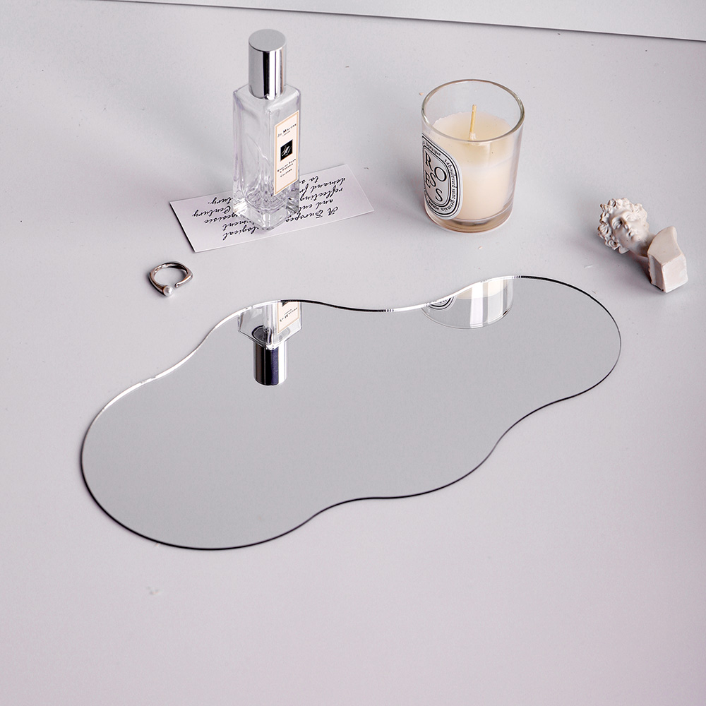 Irregular Mirror Jewelry Tray