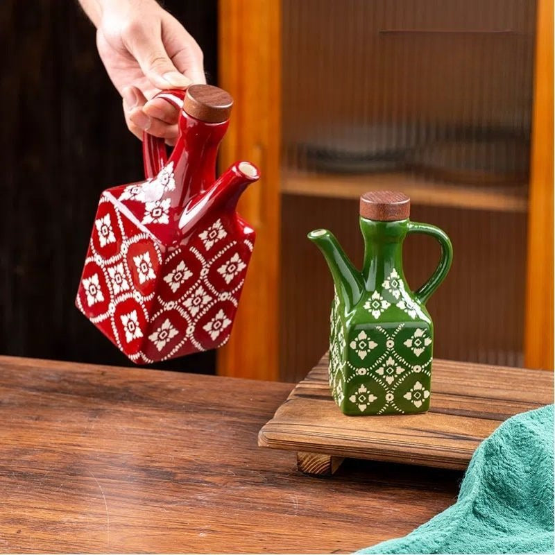Tile Pattern Oil Cruet
