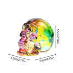 Iridescent Skull Ornament