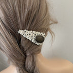 Polka Dot Triangle Hair Clip