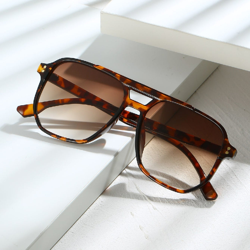 1pc Unisex Tortoise Shell Sunglasses