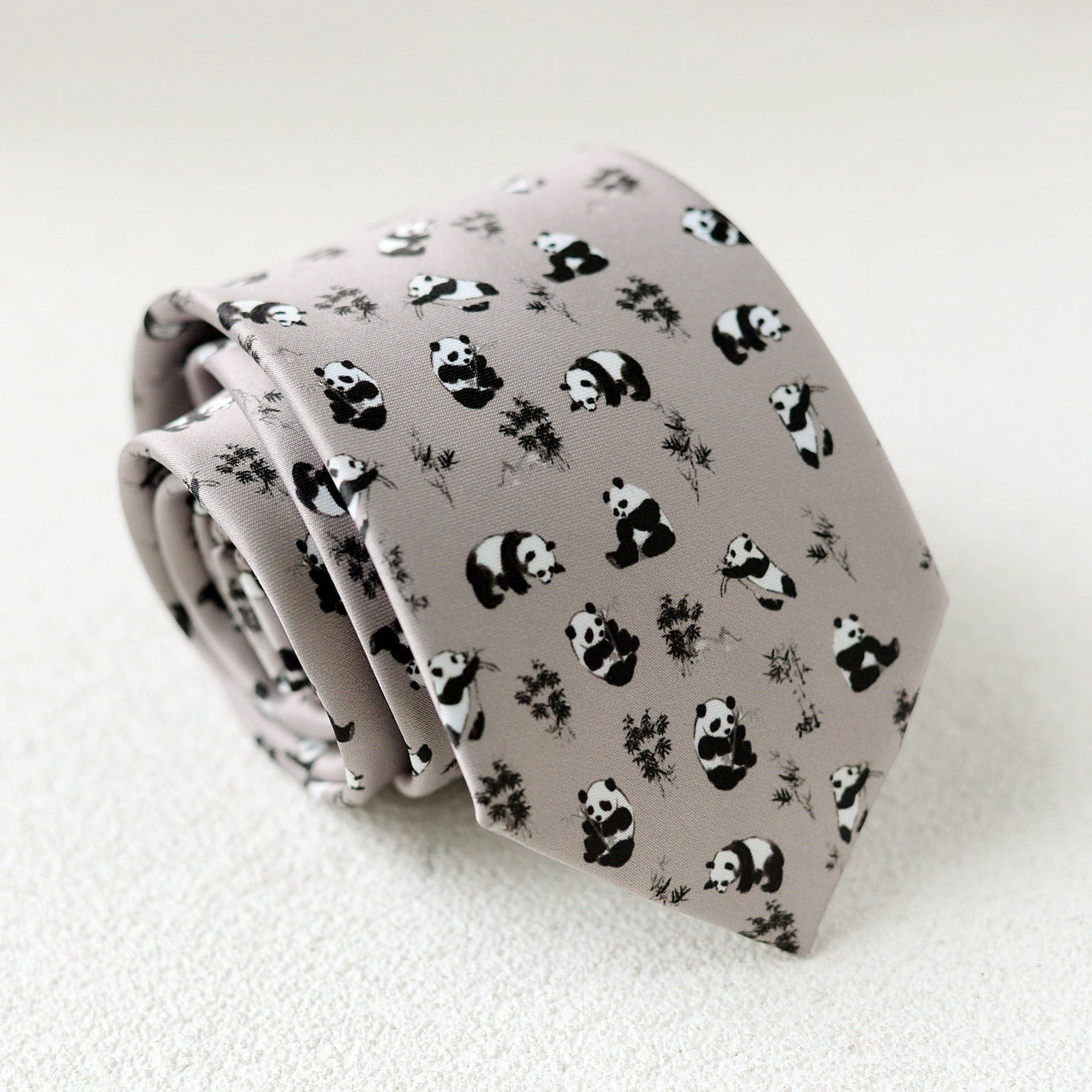 Hand Printed Retro Pattern Tie - Modomu