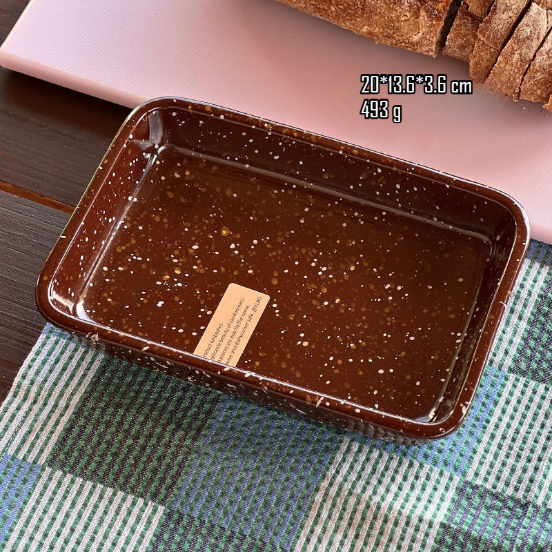 Speckled Square Serving Tray
