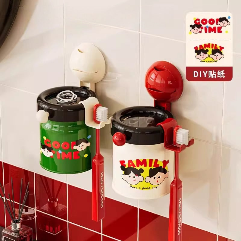 Magnetic Toothbrush Rack Cup Set