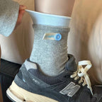 Puppy Label Double-Cuff Socks