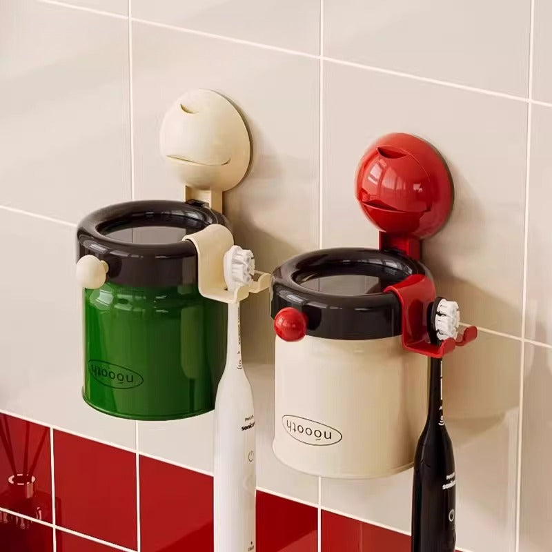 Magnetic Toothbrush Rack Cup Set