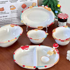 Retro Beaded Ceramic Dessert Bowl - Modomu