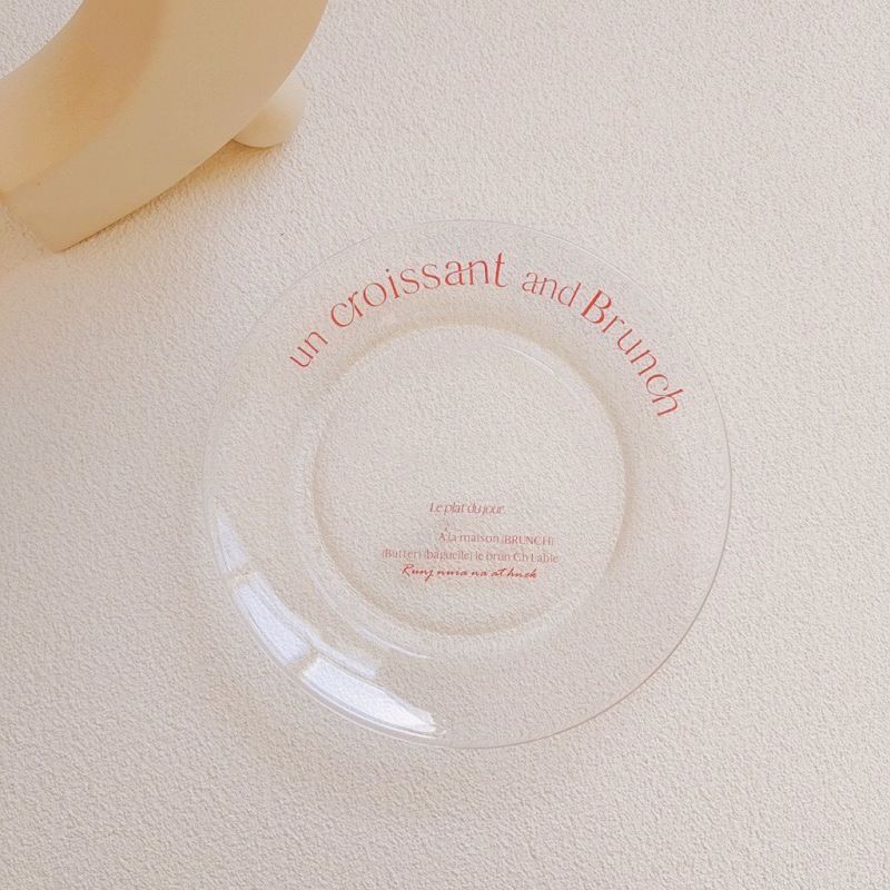 Fine Line Heart Breakfast Plate