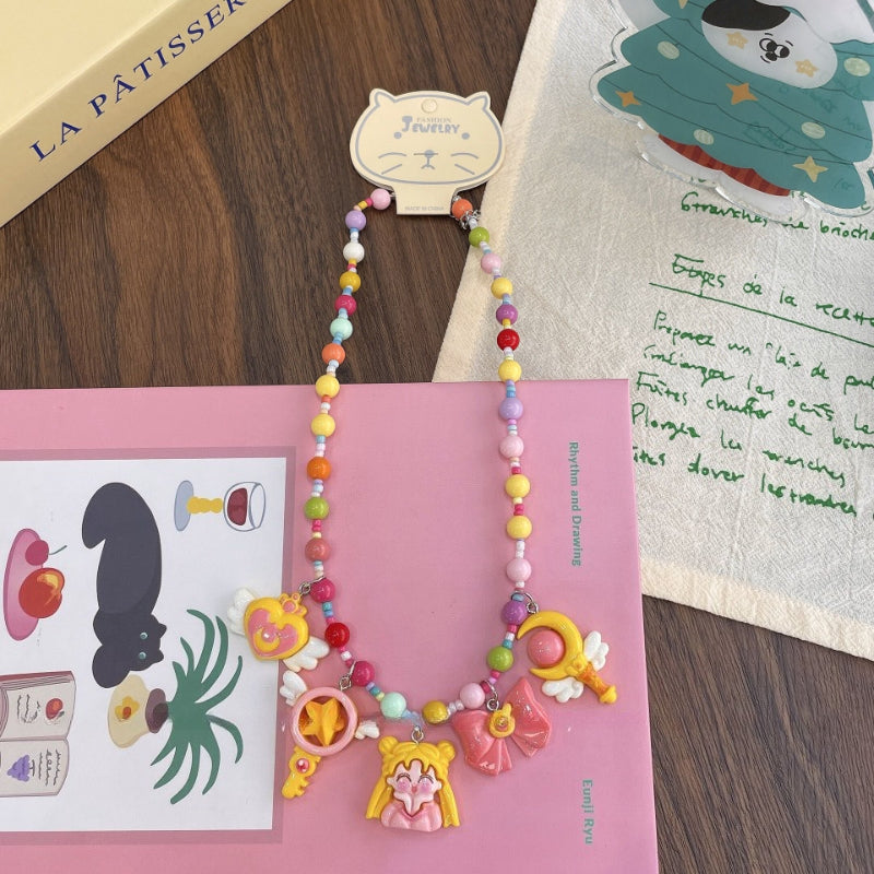Kids Cartoon Beaded Necklace - Modomu