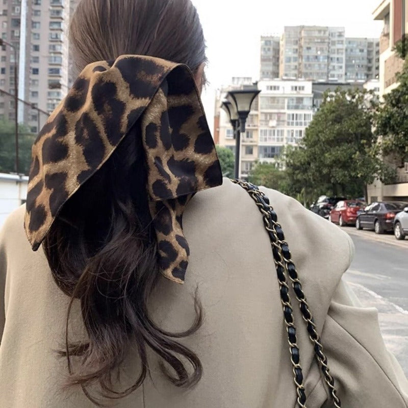 Leopard Scarf Scrunchie