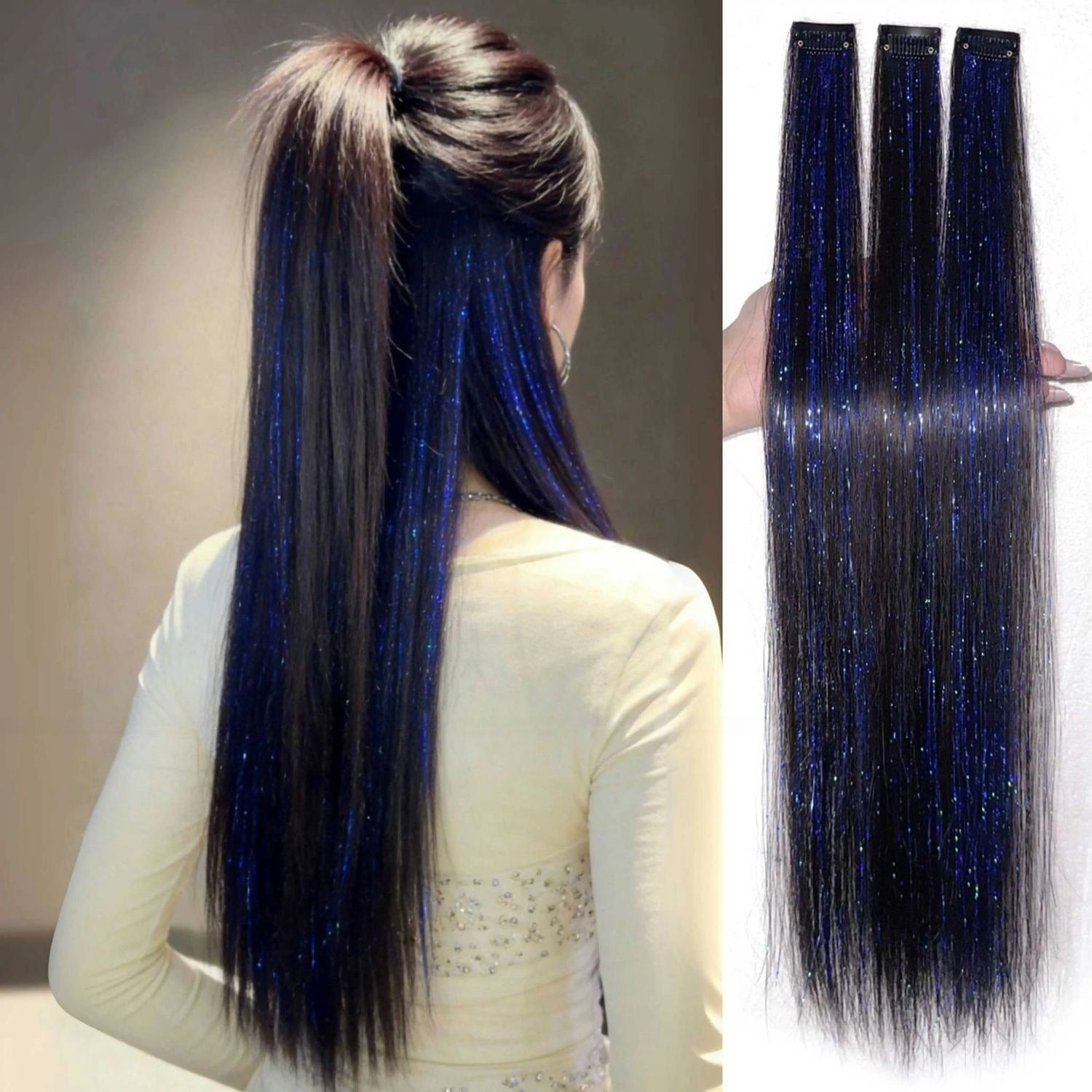 Shimmer Highlight Party Wig Extensions - Modomu