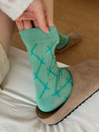 Ribbed Pastel Slouch Socks
