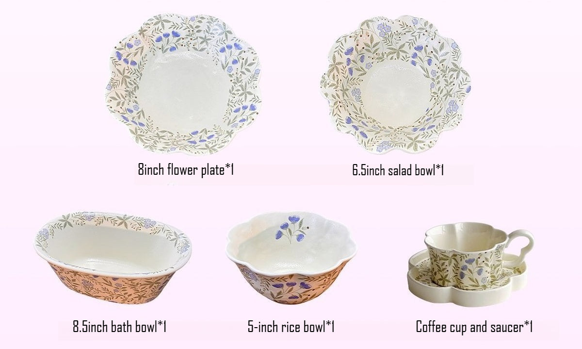 French Floral Ceramic Tableware