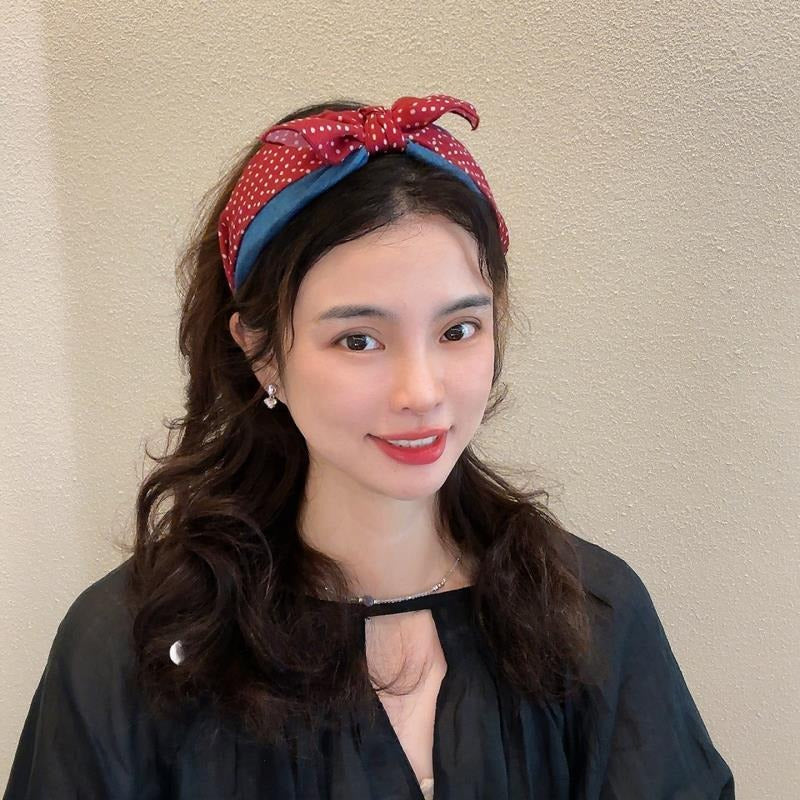 Polka Dot Bow Headband