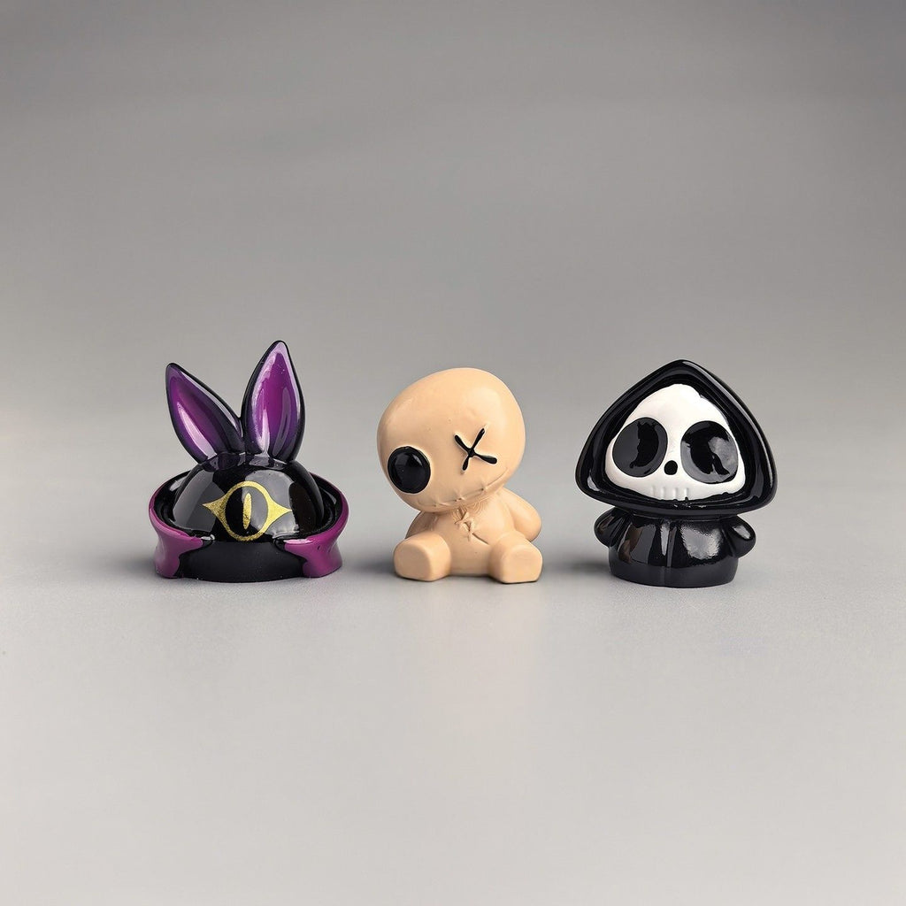 Hooded Cat Desk Figures