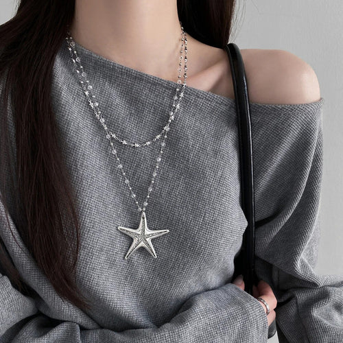 Retro Starfish Pendant Necklace - Modomu