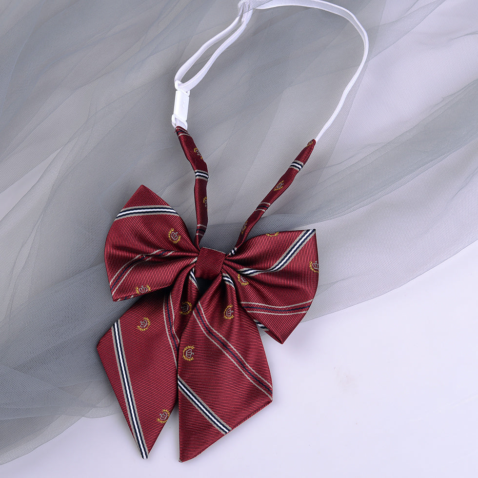 Striped School Uniform Bow Tie - Modomu