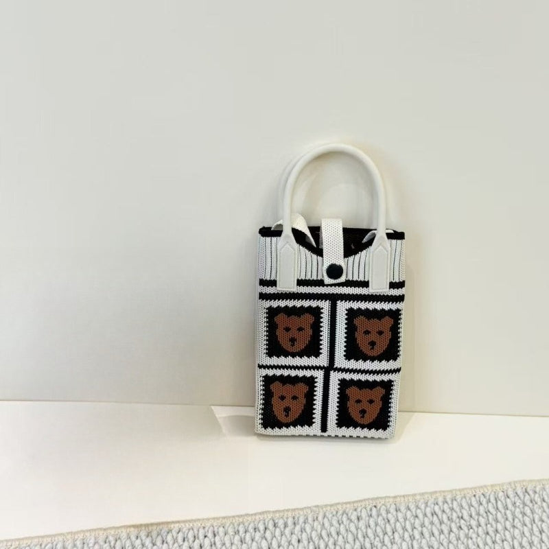 Knit Animal Phone Bag