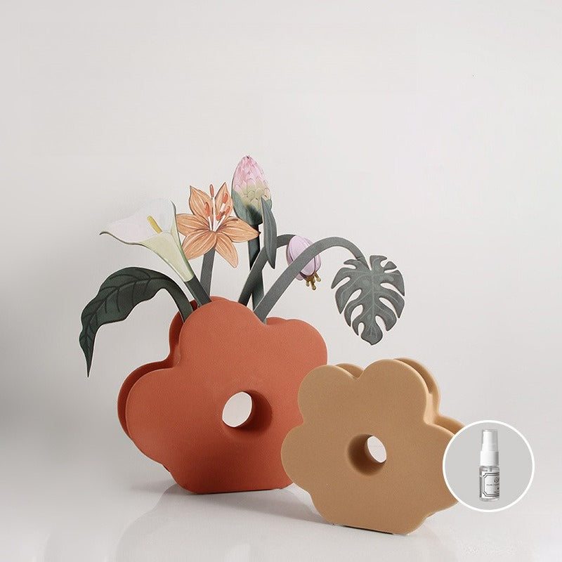Geometric Morandi Flower Vase - Modomu