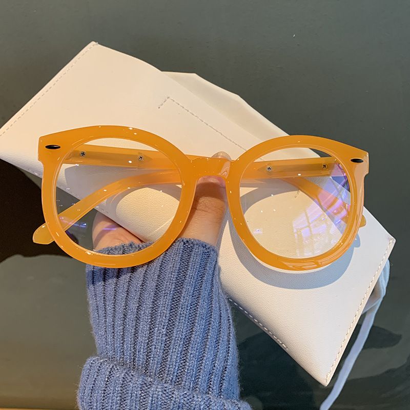Oversized Round Rivet Glasses