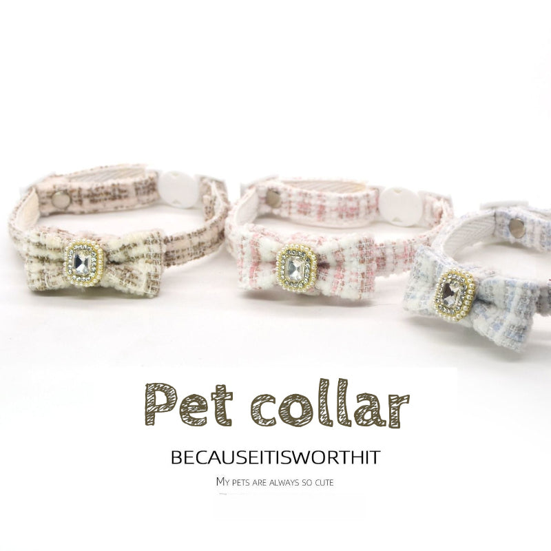 Cat Collar With Bow Charm