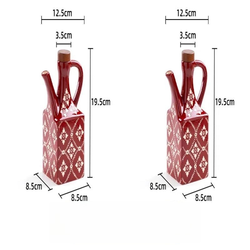 Tile Pattern Oil Cruet