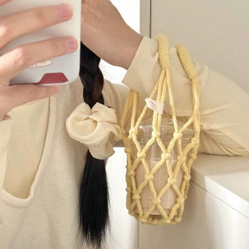 Handwoven Mesh Cup Carrier