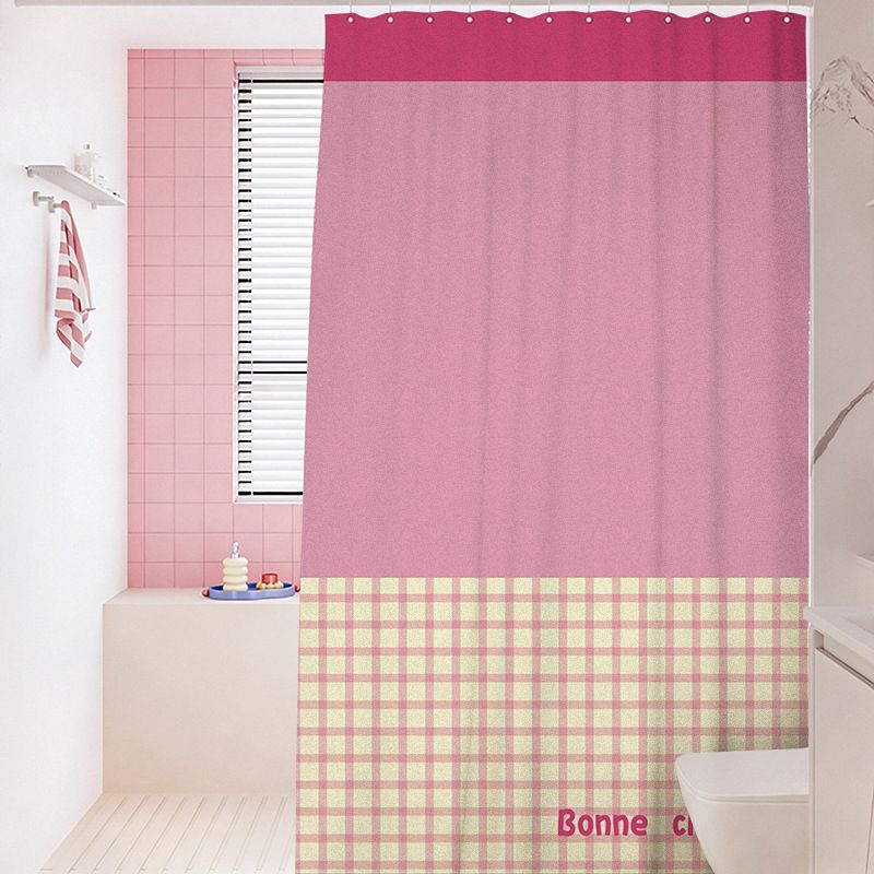 Two-Tone Gingham Shower Curtain