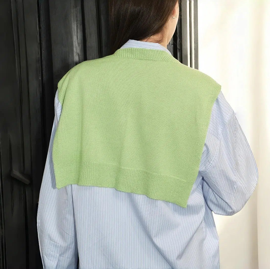 Knitted Shawl Style Vest - Modomu