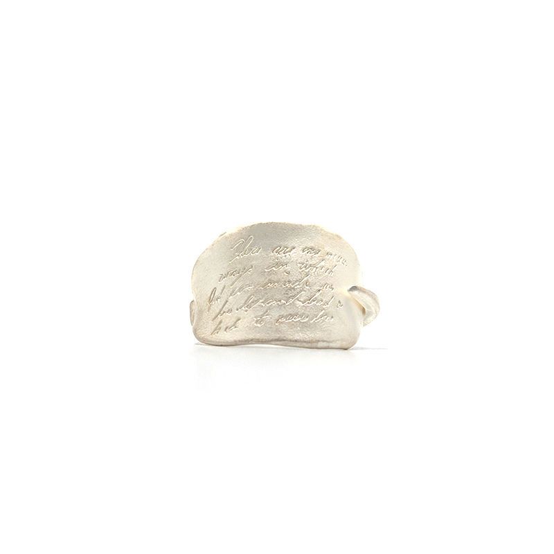 Engraved Poem Statement Ring - Modomu