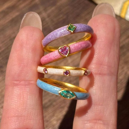 Delicate Diamond Detail Ring - Modomu