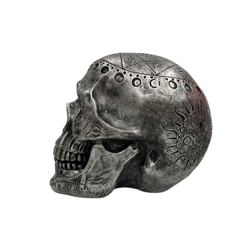 Engraved Skull Ornament