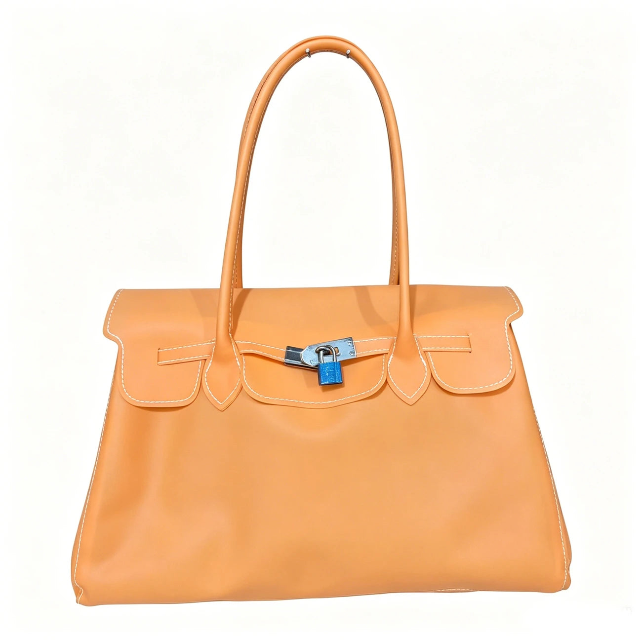 Oversized Jelly Padlock Tote