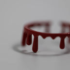 Dripping Blood Open Ring