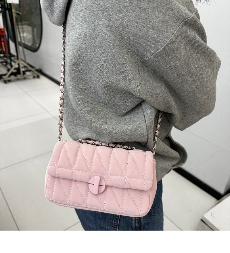Quilted Chain Flap Bag